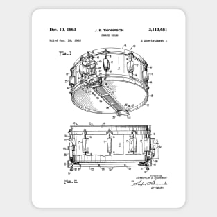 Snare Drum Thompson Patent Black Magnet